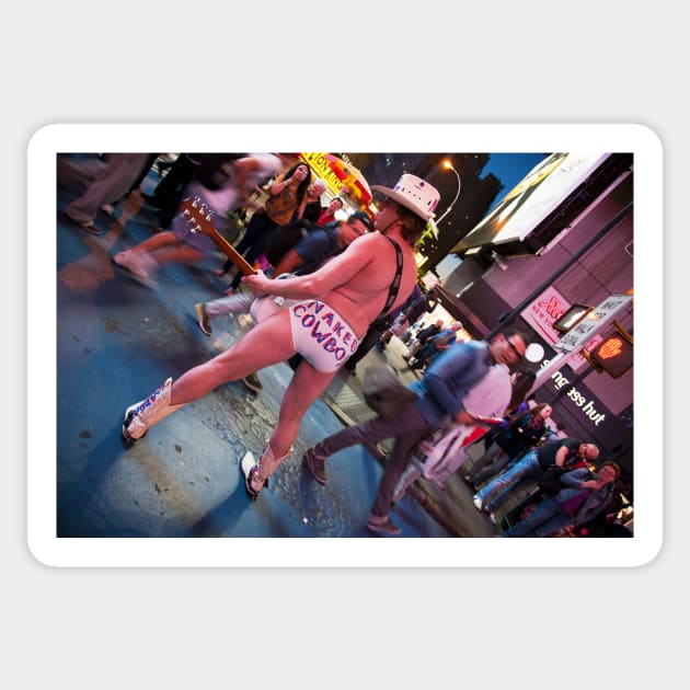 Naked Cowboy Sticker by tommysphotos